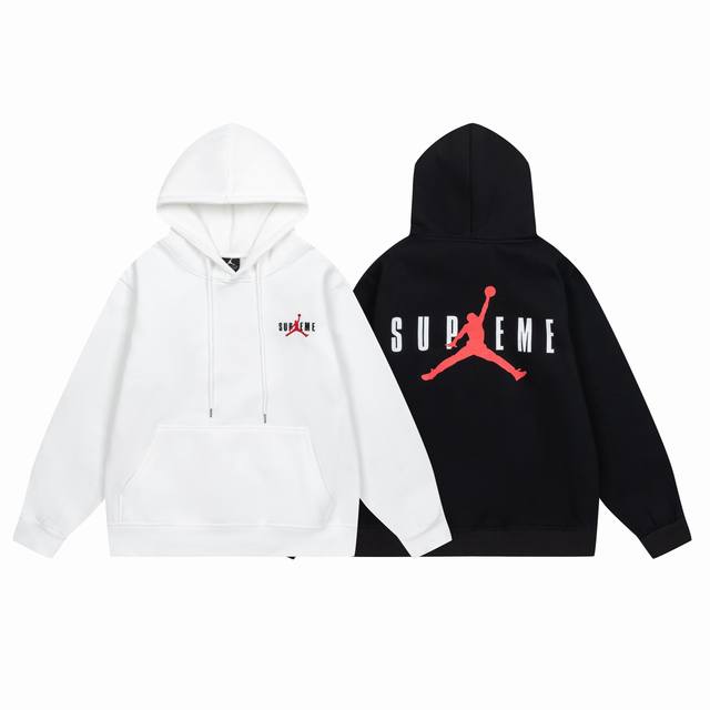 675#Aj flying man plus velvet sweater black and white M-Xxl DDD