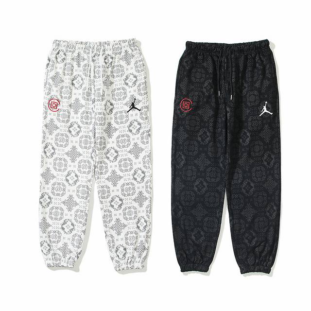 301#Aj flying terry sweatpants black and white M-Xxl DDD