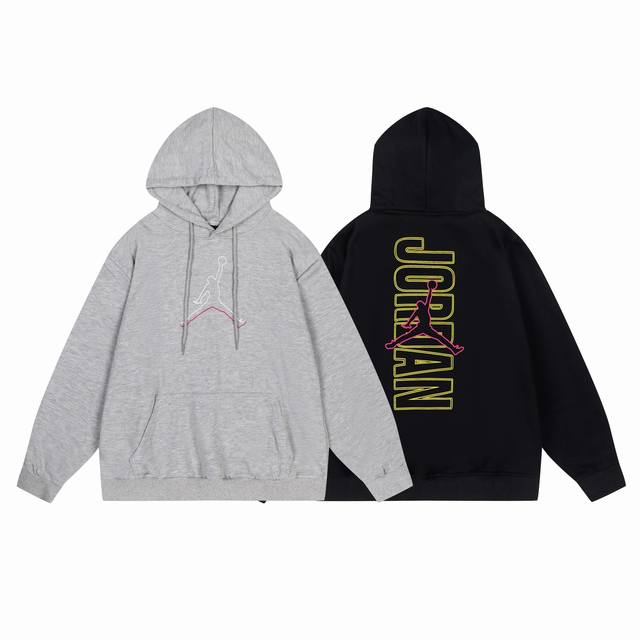 612#Aj flying terry sweatshirt black gray M-Xxl DDD