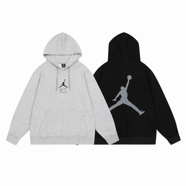 8649#Aj flying terry sweatshirt black gray M-Xxl DDD