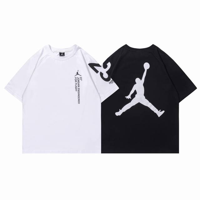 237# Jordan short sleeve black white M-Xxl DDD