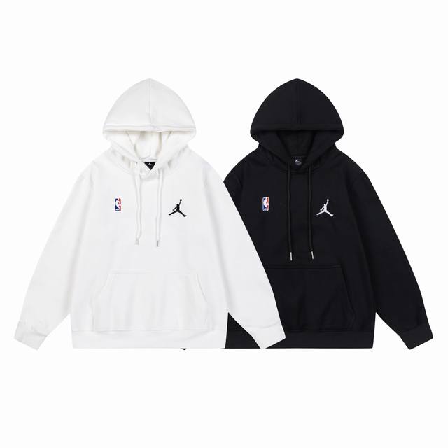 633#Aj flying man plus velvet sweater black and white M-Xxl DDD