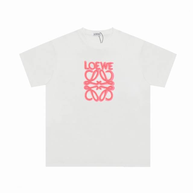We26# Top OEM quality Loewe 25Ss classic embroidered T-shirt short sleeve No nee