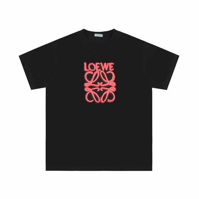 We26# Top OEM quality Loewe 25Ss classic embroidered T-shirt short sleeve No nee