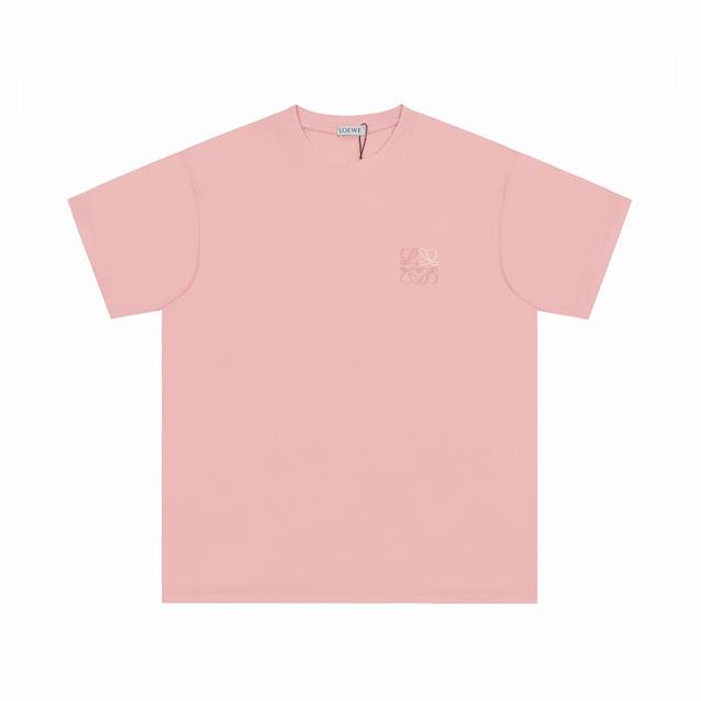 We25# Top OEM quality Loewe 25Ss classic embroidered T-shirt short sleeves No ne