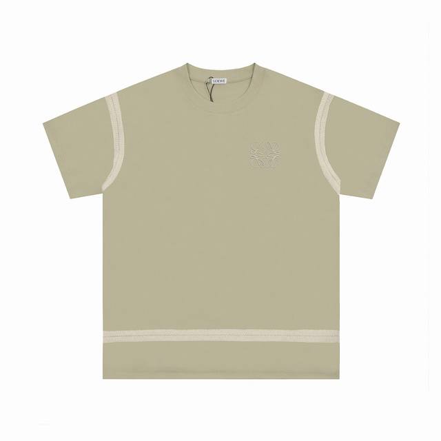 We06# Top OEM quality Loewe 25Ss classic embroidered T-shirt short sleeve No nee