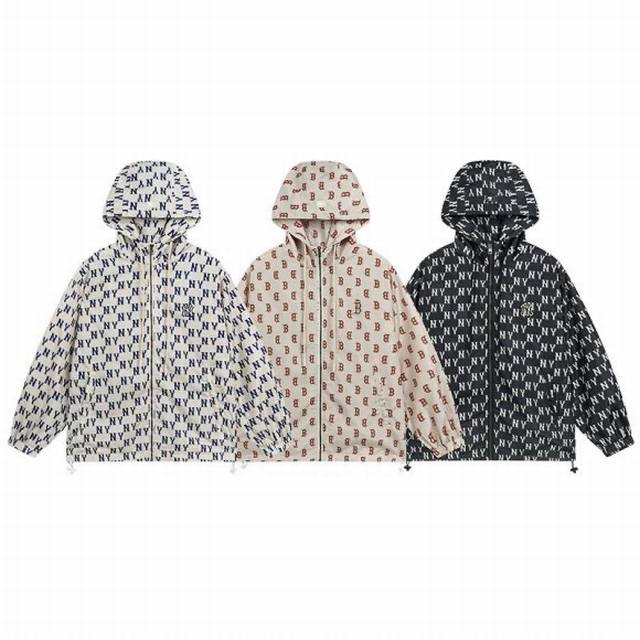 V827# Mlb official men and women couple hooded old flower sports jacket casual c