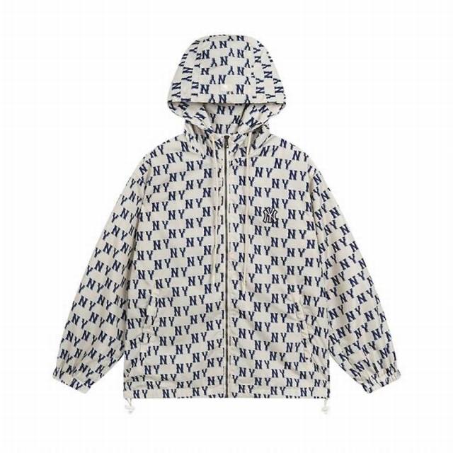 V827# Mlb official men and women couple hooded old flower sports jacket casual c
