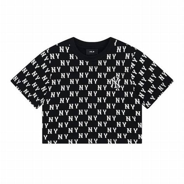 D231# Mlb official women's full-printed old flower short T-shirt loose embroider
