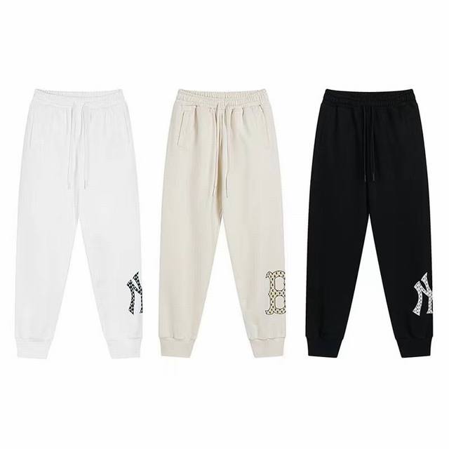 902 Mlb official men and women couple old flower series sports trousers fashion