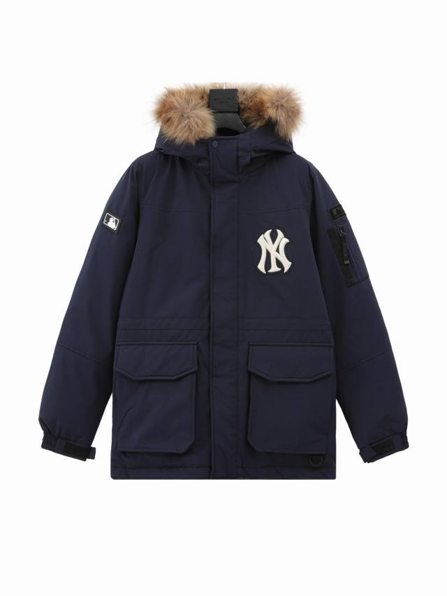 Style No. 906 High quality Mlb official men and women couples mid-length goose