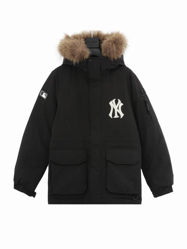 Style No. 906 High quality Mlb official men and women couples mid-length goose