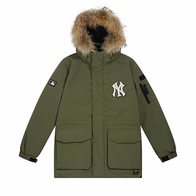 Style No. 906 High quality Mlb official men and women couples mid-length goose