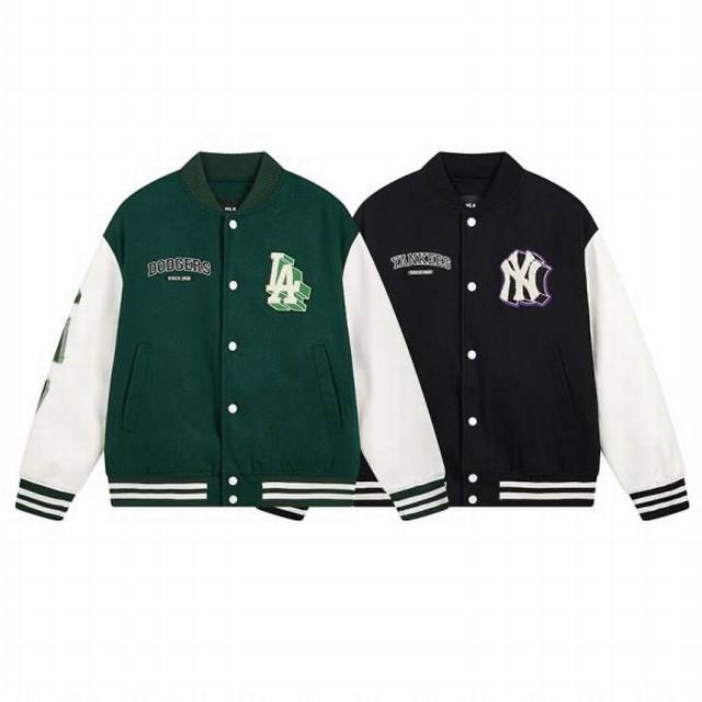 V823# Mlb official men and women couple college style baseball uniform loose cas
