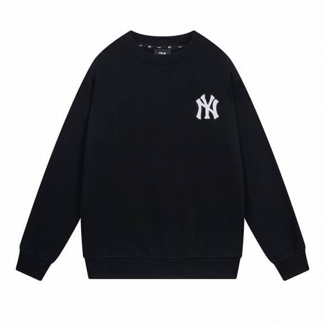 V833# Mlb official men and women pullover sweatshirt loose retro old flower roun