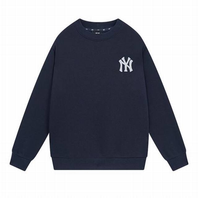 V833# Mlb official men and women pullover sweatshirt loose retro old flower roun