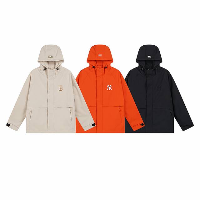 9908# Mlb Jacket Spring New Loose Small Label Hooded Jacket Outerwear Women's Sp