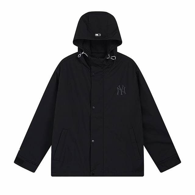 9906# Mlb official unisex large logo jacket hooded jacket for couples Wjb03 Fabr