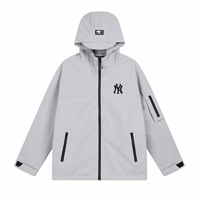 9905# Mlb official unisex large logo jacket hooded jacket for couples Wjb03 Fabr
