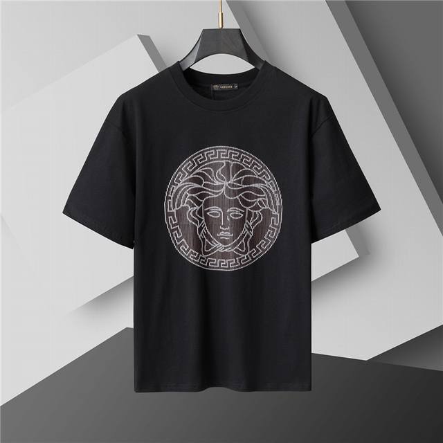 Style number: A35# 2025 Spring and Summer new T-shirt. Men's round neck classic