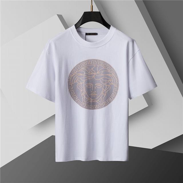 Style number: A34# 2025 Spring and Summer new T-shirt. Men's round neck classic