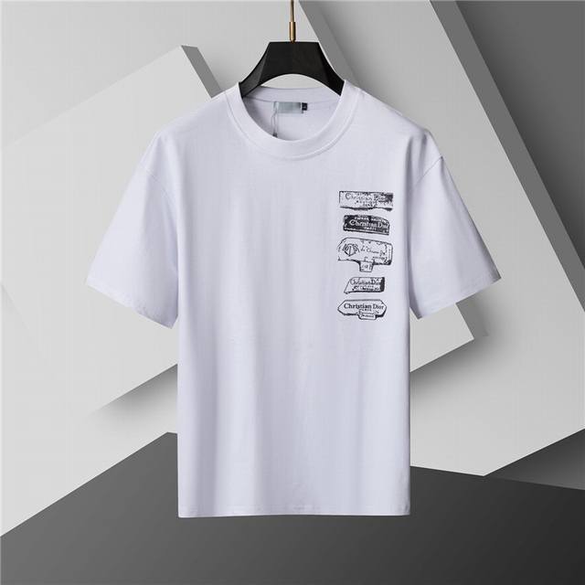 Style number: A33# 2025 Spring and Summer new T-shirt. Men's round neck classic