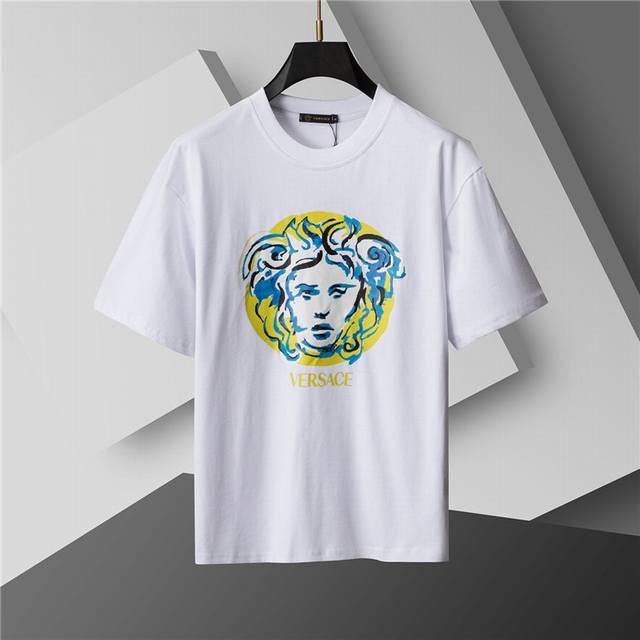 Style number: A25# 2025 Spring and Summer new T-shirt. Men's round neck classic