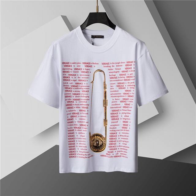 Style number: A23# 2025 Spring and Summer new T-shirt. Men's round neck classic