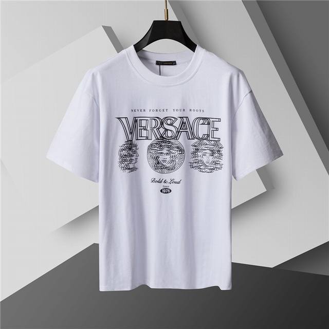 Style number: A14# 2025 Spring and Summer new T-shirt. Men's round neck classic