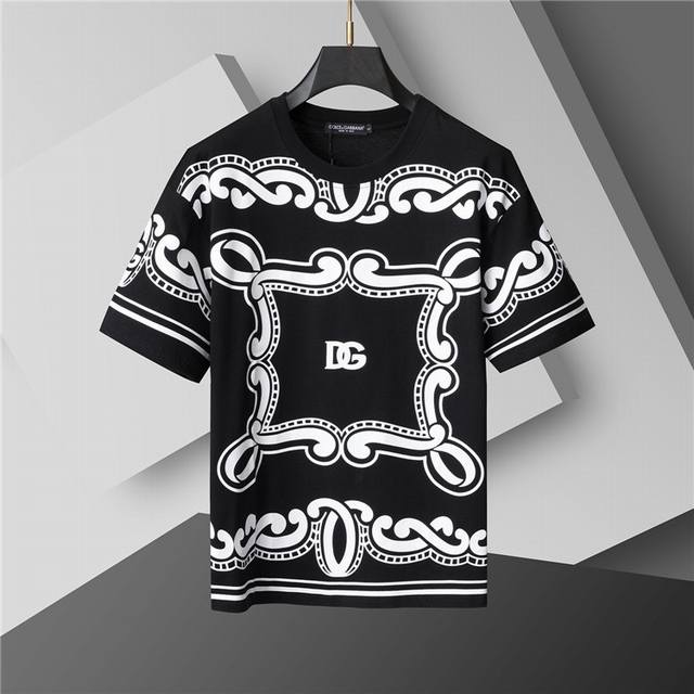 Style number: A09# 2025 Spring and Summer new T-shirt. Men's round neck classic