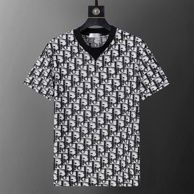 Style number: 8180# 2025 spring and summer new men's T-shirt, two-color towel j