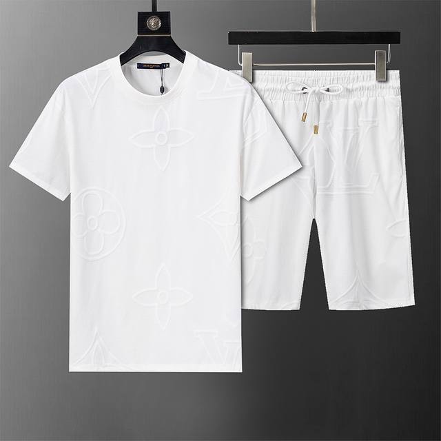Style number: 8175# 2025 spring and summer new men's casual short-sleeved suit,