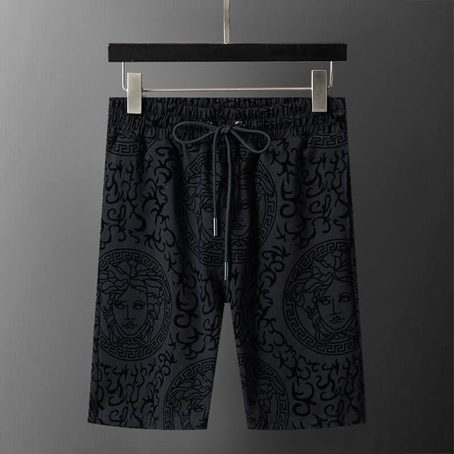 Style number: 8266# 2025 spring and summer new men's casual shorts, full flocki