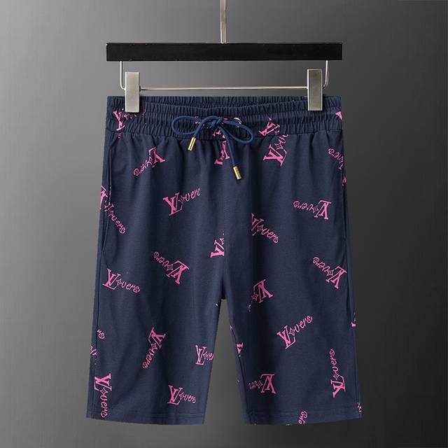 Style number: 8259# 2025 spring and summer new men's casual shorts, two-color f