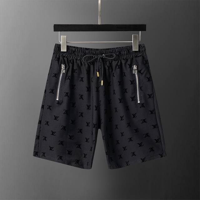 Style number: 8233# 2025 spring and summer new men's casual shorts, full flocki