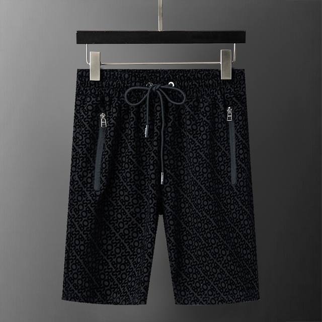 Style number: 8225# 2025 spring and summer new men's casual shorts, full flocki
