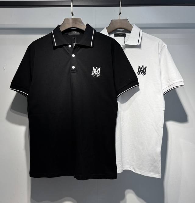 5128 New Amiri Embroidery Polo Collar Shirt SML Xl DDD