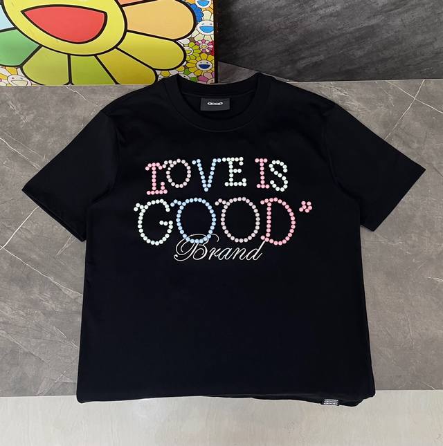 Style No. G157 Good Candy Rainbow Pearl Embroidery Round Neck Short Sleeve Good