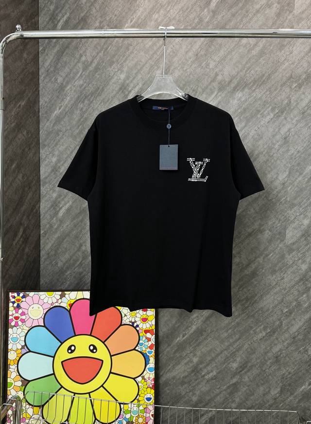 Style No. G126 Lv sequins and rhinestones with small letters and round neck sho