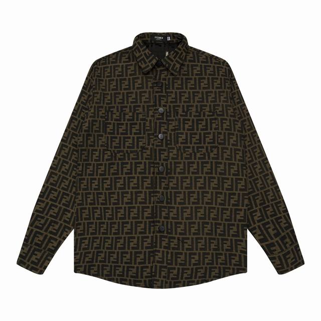 Style No. W807 Fendi full print jacquard denim jacket Fendi counter synchronize