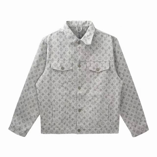 Style No. W802 Lv Louis Vuitton full print jacquard denim jacket Louisvuitton c