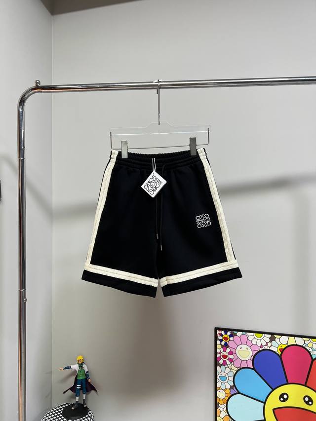 Style No. W966 Loewe embroidered small label webbing drawstring shorts Loewe cl