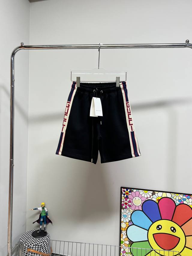 Style No. W965 Gucci classic drawstring shorts with alphabet webbing Gucci clas