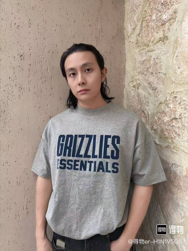 Fog-565#Fear Of God Essentials X Nba Joint Ss25 Nba-Allstar SS Tee Grizzlies Mem