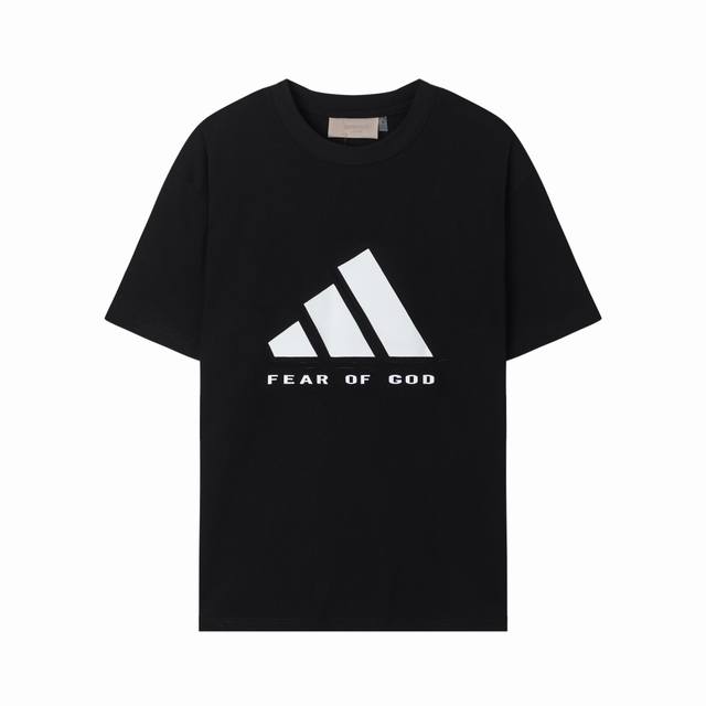 Fog-318# Fog joint silicone print short-sleeve black, cement gray, S-Xl DDD