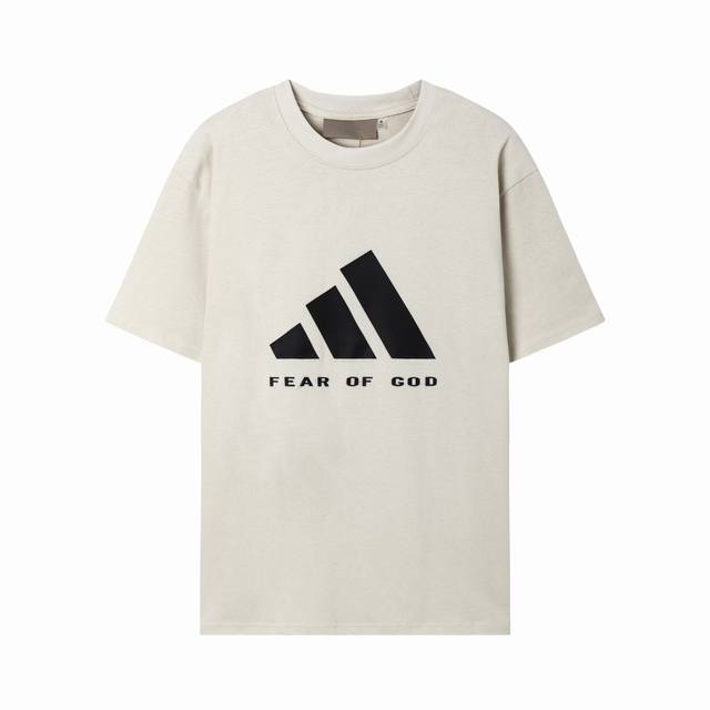 Fog-318# Fog joint silicone print short-sleeve black, cement gray, S-Xl DDD