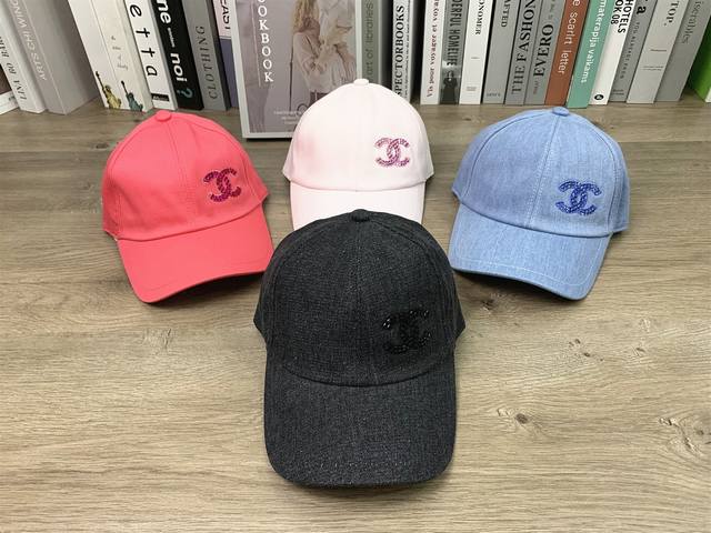 9738# #Chanel Chanel soft top classic baseball cap brick stone embroidered side