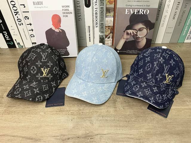 9279# #Lv side small logo hard top baseball cap shows small face men and women c