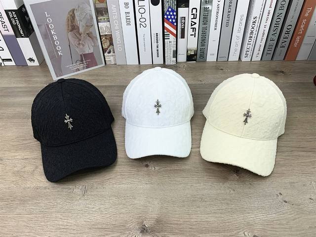 9732# #Chrome Heart Wrinkle Baseball Cap Casual Outdoor Sun Visor Unisex Same St