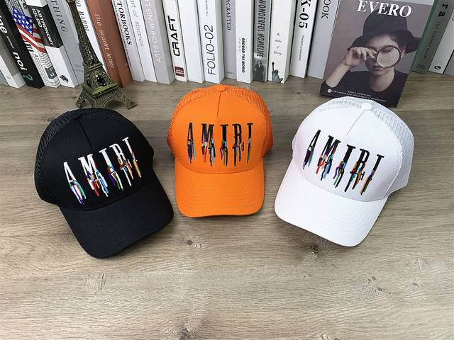 9444# #Amiri classic baseball cap mesh duckbill cap casual outdoor sun hat sun h